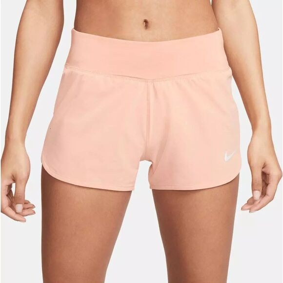 NIKE Women’s small Eclipse 5” Brief Lined Running Shorts CZ9568 601 Pale Pink - Picture 2 of 11